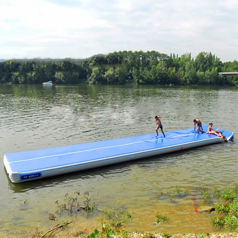 Tumbling Air Track - HIBADOU-Air Tumble Track Gonflable Aqpolymer, 9x2x0.2m,
